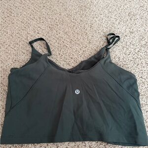 Lululemon dark green Sports Bra align